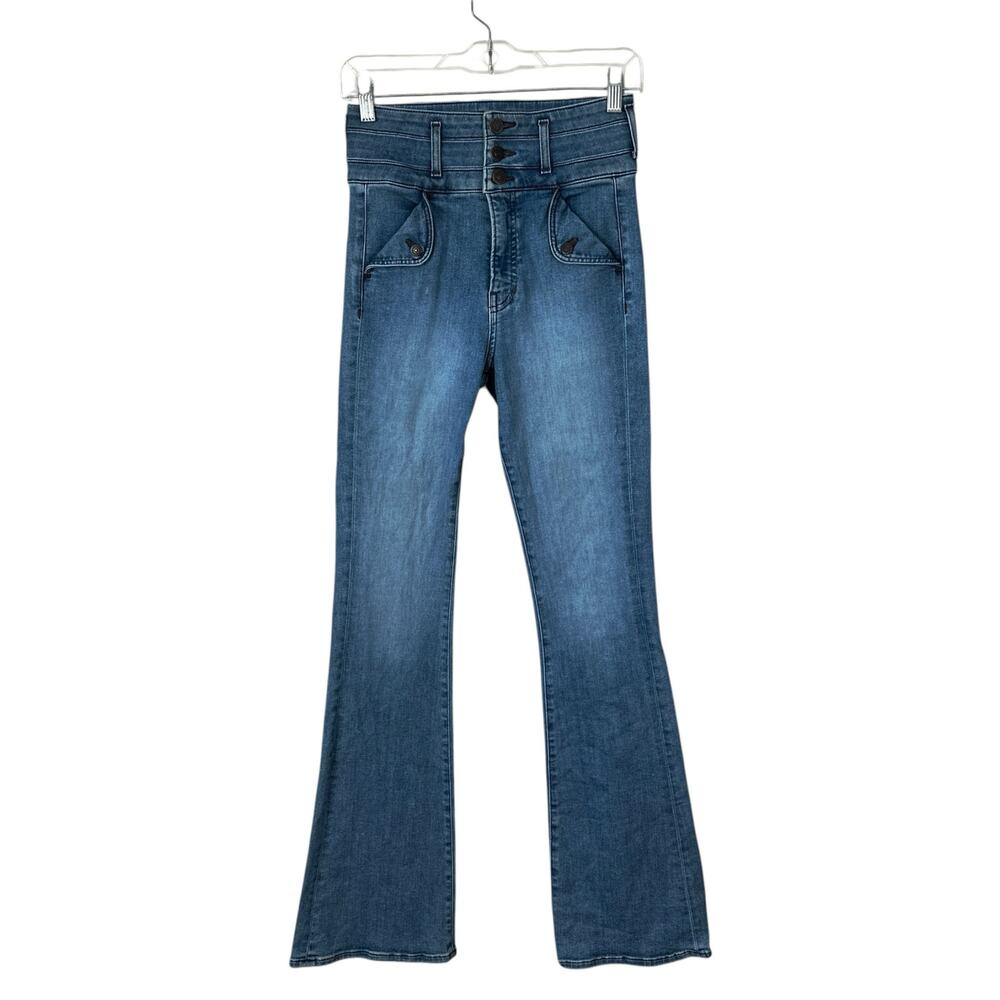 VERONICA BEARD Giselle Flare Jeans Extra High Rise Size 26 Amethyst Wash